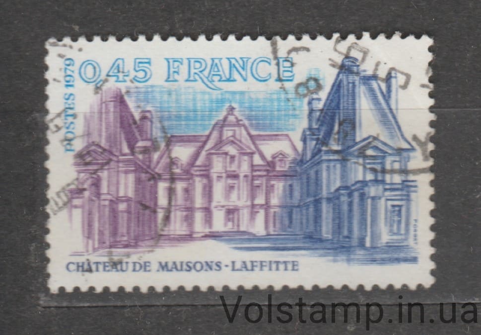 Франция Марка (Замок Мезон-Лаффит) Гашеная №2175 1979 Франция Марка (Замок Мезон-Лаффит) Гашеная №2175