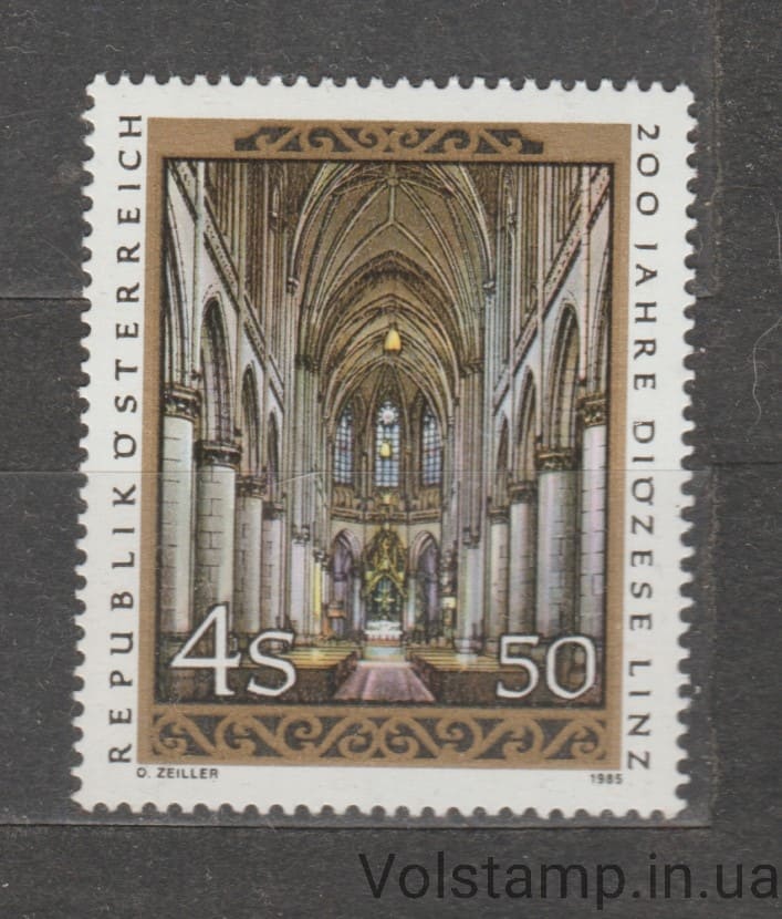 Австрия Марка (Двухсотлетие Линцской епархии) MNH №1802 1985 Австрия Марка (Двухсотлетие Линцской епархии) MNH №1802