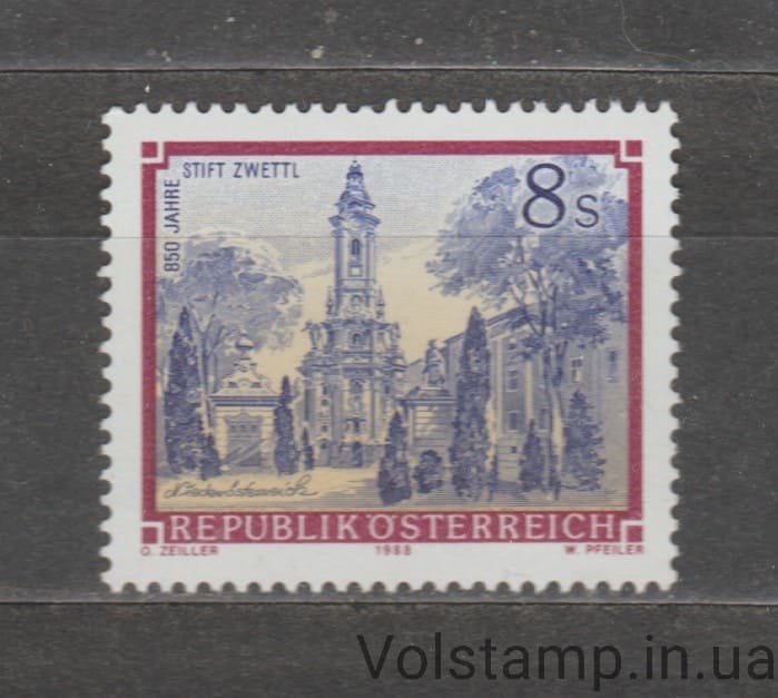 1988 Австрия Марка (Цистерцианское аббатство Цветтль) MNH №1925