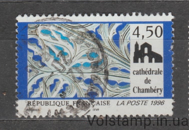 1996 Франция Марка (Собор Шамбери) Гашеная №3159