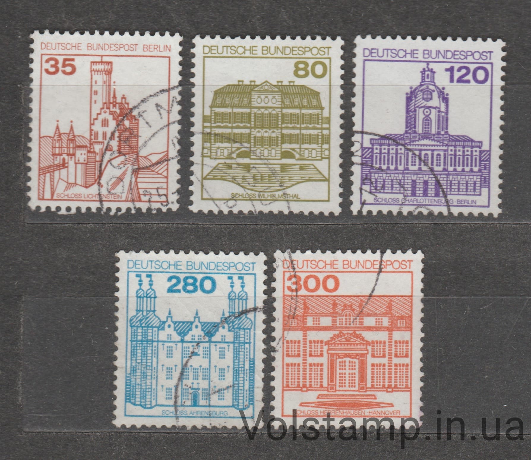 West Berlin Stamp series (Lichtenstein Castle) Used №673-677 1982 West Berlin Stamp series (Lichtenstein Castle) Used №673-677