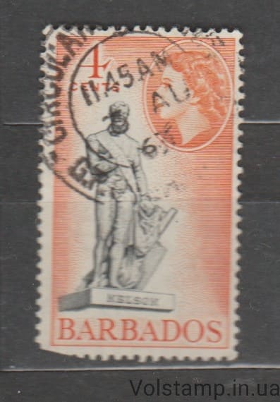 Барбадос Марка (Статуя Нельсона) Гашеная №226 1964 Барбадос Марка (Статуя Нельсона) Гашеная №226