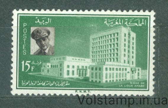 Марокко Марка (Арабская лига, здания) MH №459 1960 Марокко Марка (Арабская лига, здания) MH №459