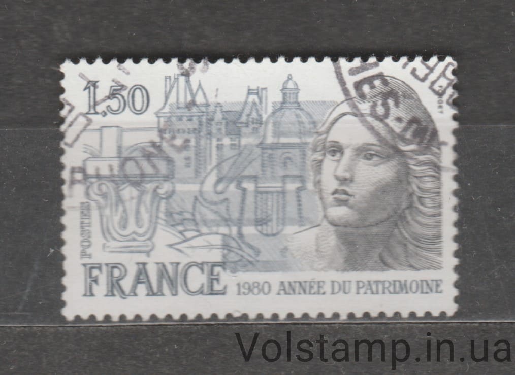France Stamp (Legacy Year) Used №2212 1980 France Stamp (Legacy Year) Used №2212