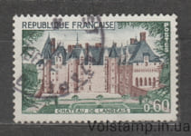 1968 Франція Марка (Замок Ланже) Гашена №1624