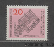 1964 Германия, ФРГ Марка (Бенедиктинское аббатство, Оттобойрен) MNH №428