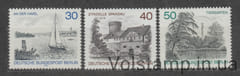 1976 West Berlin Stamp series (Yacht on the Havel River) MNH №529-531