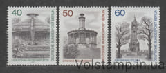 1980 Западный Берлин Серия марок (Мемориал Лилиенталя, Берлин Лихтерфельде) MNH №634-636