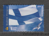 2002 Фінляндія Марка (Фінський національний прапор та арктична корма (Sterna paradisaea)) MH №1601