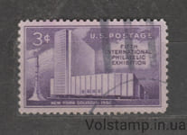 1956 USA Stamp (New York Coliseum and Columbus monument) Used №698