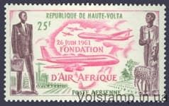 1962 Верхня Вольта Марка (Авіація, літак) MNH №98