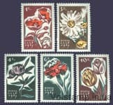 1965 series of stamps Flowers №3102-3106