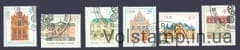 1969 GDR Series of stamps (Important Buildings III) Used №1434-1439