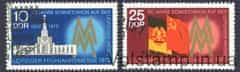 1972 GDR series of stamps (Leipzig Spring Fair: 50 years of the participation of the USSR) Used №1743-1744