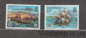 1982 Guernsey Series of stamps (Europe (CEPT) 1982 - Historical Events) MNH №246-247