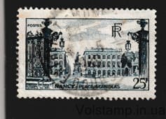 1948 Франция Марка с серии (Нэнси: Площадь Станислава) Гашеная №762
