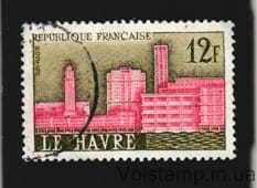 1958 Франция Марка с серии (Ле Гавр) Гашеная №1188