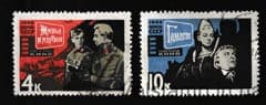 1966 серія марок Радянське кіномистецтво Гашена №3240-3241