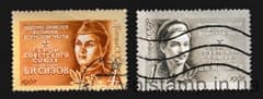 1967 stamp series Heroes of the Great Patriotic War Used №3371-3372