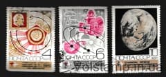 1969 stamp series Space exploration Used №3743-3745