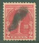 1930 USA Stamp (Statute of George Washington, Braddox Field, PA) Used №329