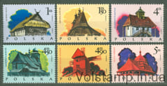 1974 Польша Серия марок (Деревянное зодчество) MNH №2302-2307