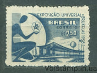 1958 Бразилія Марка (Брюссельська міжнародна виставка, будівля) MNH №928