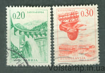 1966 Yugoslavia Series of stamps (Engineering and Architecture, dam) Used №1155-1156