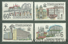 1978 Czechoslovakia Series of stamps (Stamp exhibition PRAGA, architecture, buildings, bridges) MNH №2458-2461