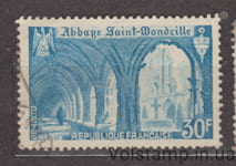1951 France Stamp (Abbey of Saint-Vandril) Used №906