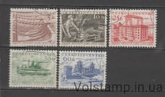 1956 Чехословаччина Серія марок (2-а п'ятирічка (План Друї Петілеті)) Гашені №949-953