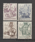 1966 Czechoslovakia Series of stamps (Places of cultural monuments) Used №1638-1641